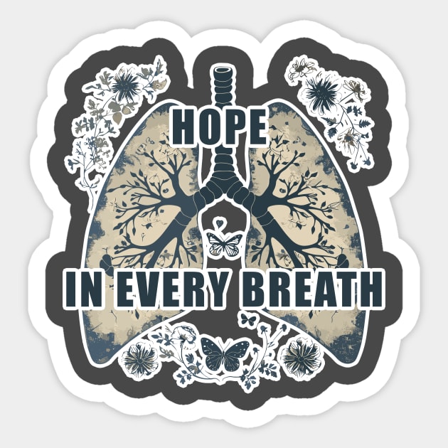 Hope in Every Breath Sticker by Vinokurio